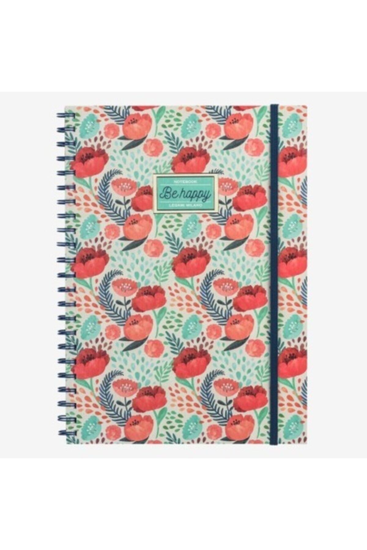 Okul Defter A4 Spiralli Cicek