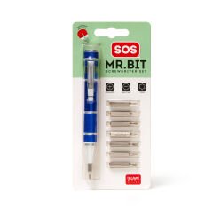 Legami Sos Mr. Bit- Değişken Uçlu Kalem Tornavida Mavi