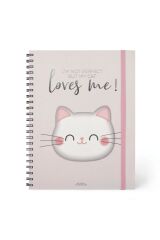 Okul Defteri Trio A4 Spiralli Kitty