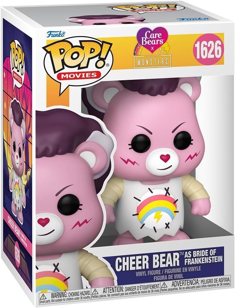Funko Pop Movies Carebears X Universal Monsters - Cheer Bear As Bride Of Frankenstein