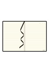Note L7 Çizgili Siyah Defter