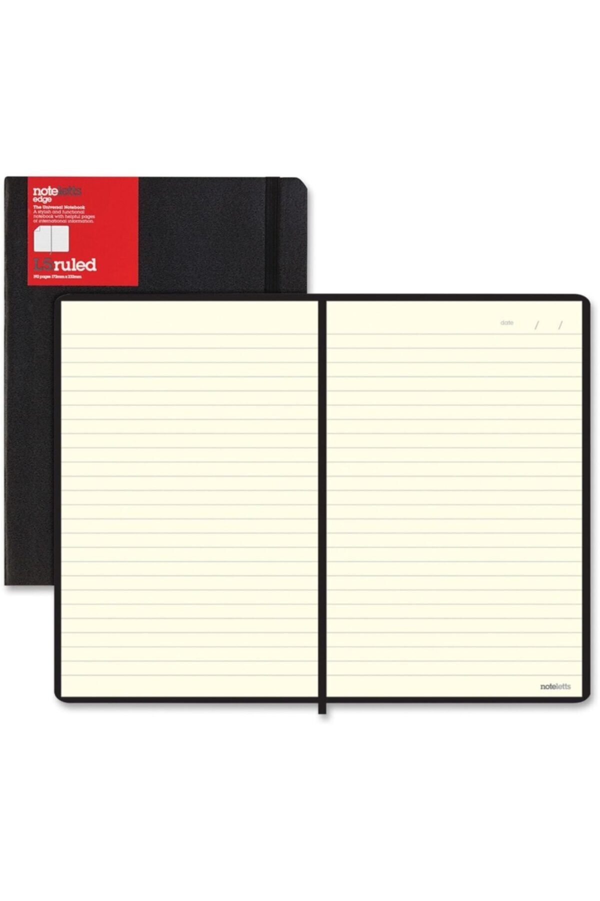 Note L5 Siyah Çizgili Defter
