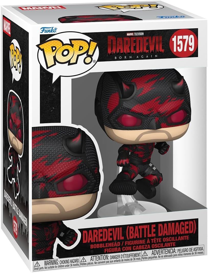 Funko Pop Marvel Daredevil: Born Again Daredevil (Battle Damaged)