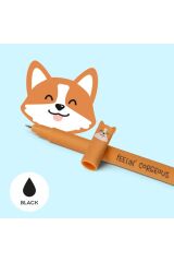 Silinebilir Siyah Renk Jel Kalem Corgi