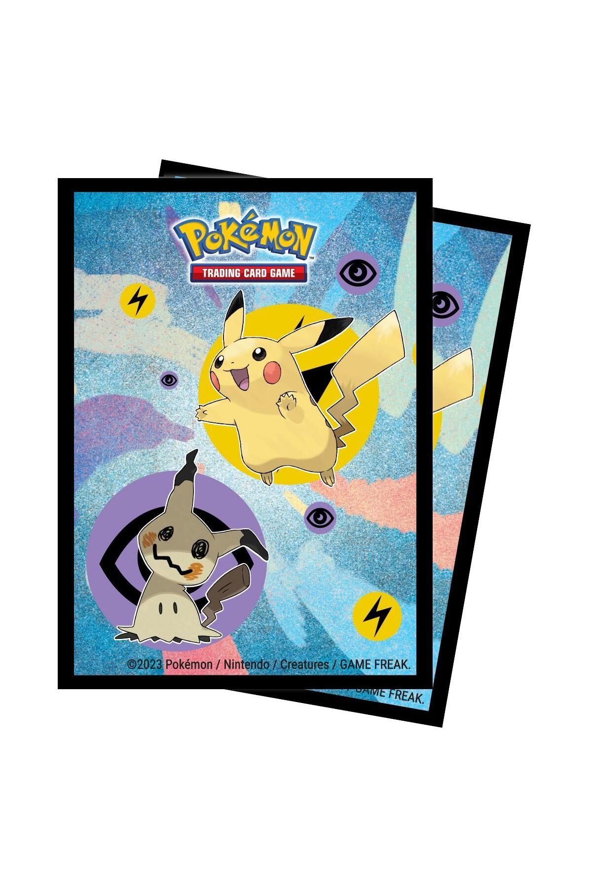 Pokemon Pikachu - Mimikyu Temalı 65 Adet Sleeve Kart Koruyucu