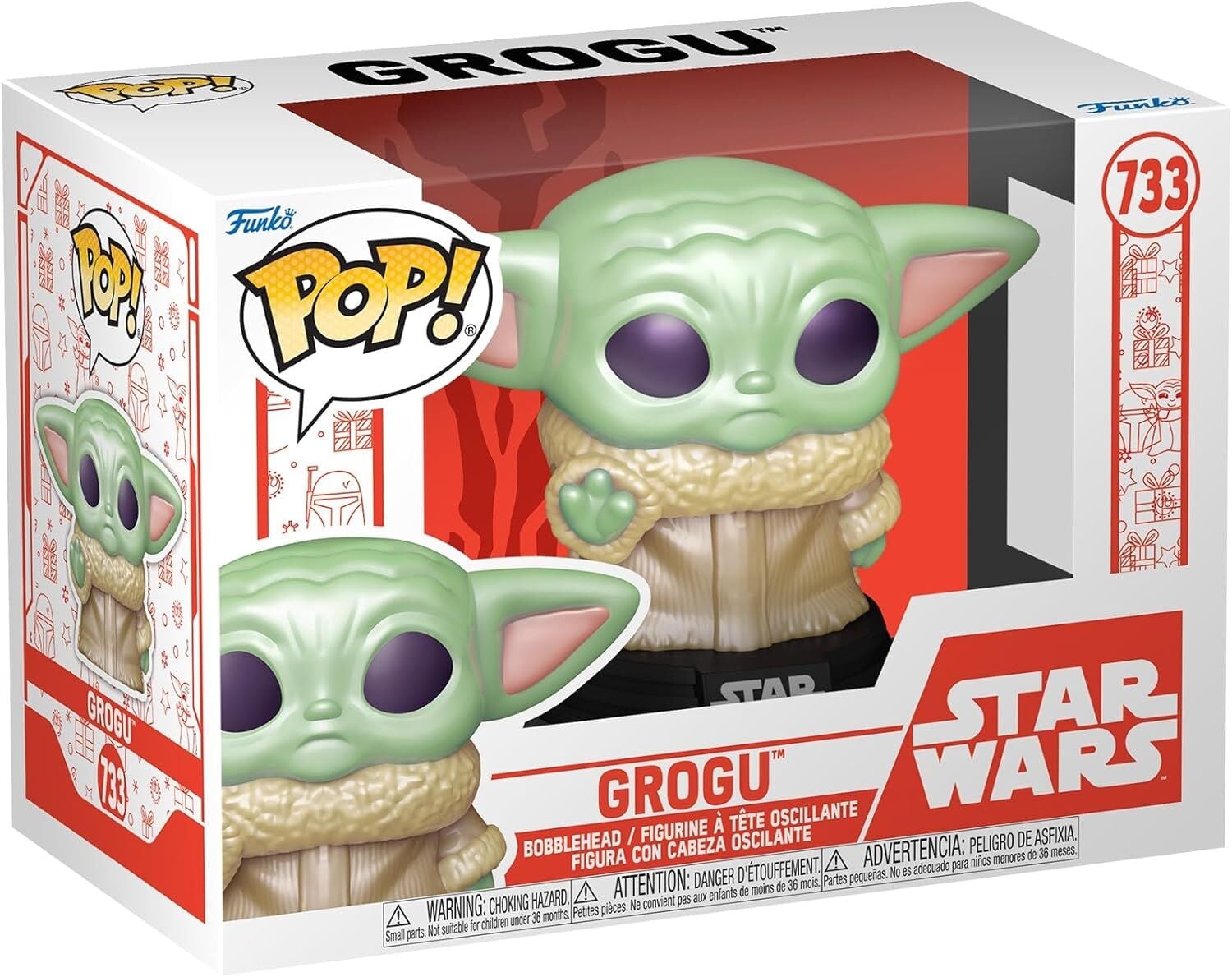 Funko Pop Disney Star Wars Holiday - Grogu No:733 Bobble-Head