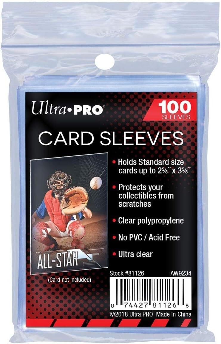 Ultra Pro 6,25cm X 8,75cm Yumuşak Sleeve Kart Koruyucu 100'lü Paket