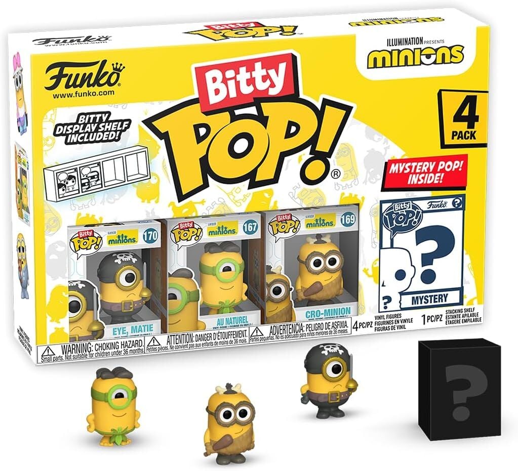 Funko Bitty Pop : Minions- Eye Matie 4PK Figür