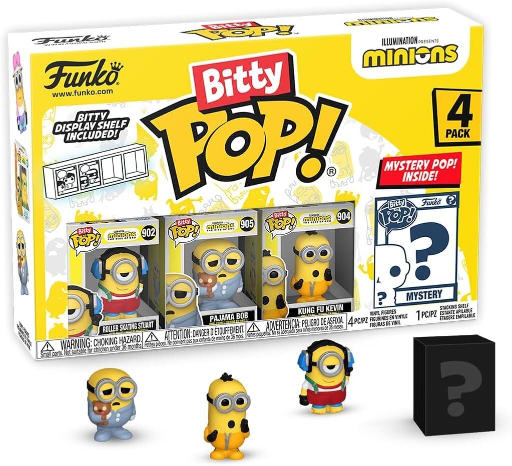 Funko Bitty Pop! Minions - Roller Skating Stuart 4PK