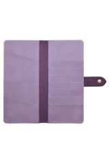 Unisex Lila Seyahat Cüzdani
