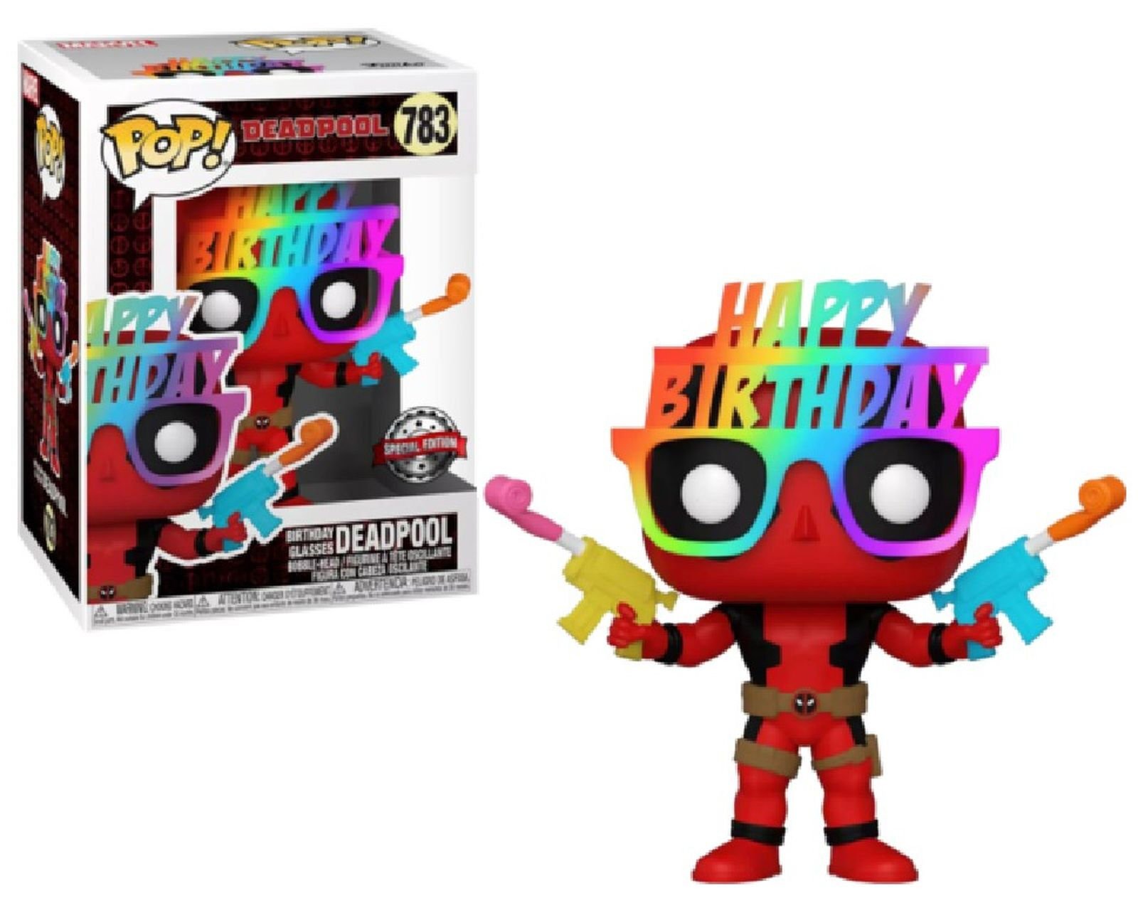 Funko Pop! Marvel Deadpool 30th- Birthday Glasses Deadpool #783