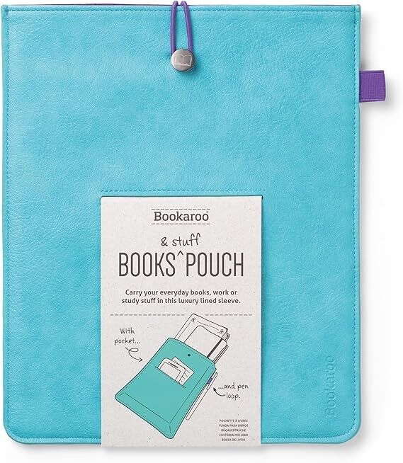 Bookaroo Books & Stuff Pouch - Turkuaz (Kitap ve Eşya Çantası)