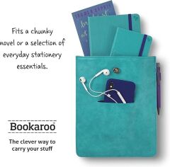 Bookaroo Books & Stuff Pouch - Turkuaz (Kitap ve Eşya Çantası)
