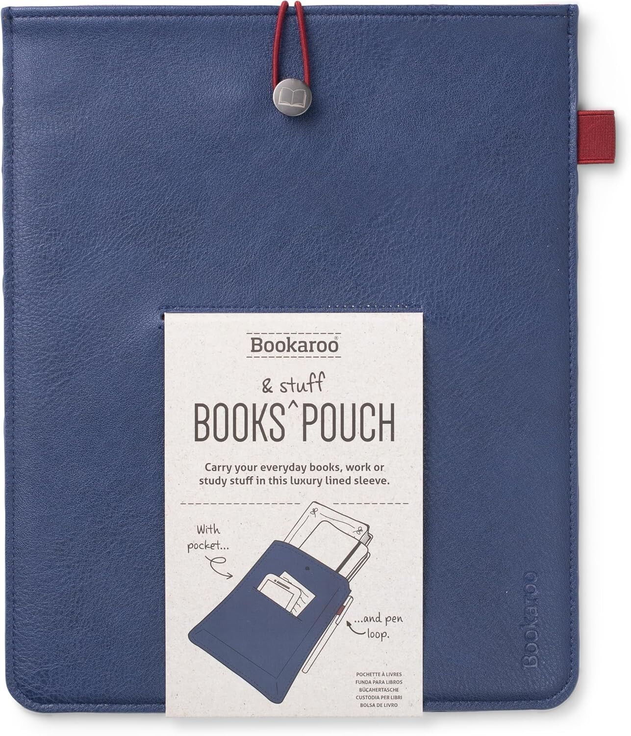 Bookaroo Books & Stuff Pouch -Navy (Kitap ve Eşya Çantası)