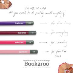 IF Bookaroo  Graphite Kurşun Kalem Seti Pembe