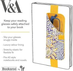 Bookaroo Glasses Case -Sarı Çiçek Desenli