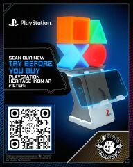 Sony Playstation Heritage Light Up Ikon Telefon Ve Joystick Tutma Standı