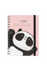 Legami Okul Defteri A5 Cizgili Spiralli Pantastic Panda