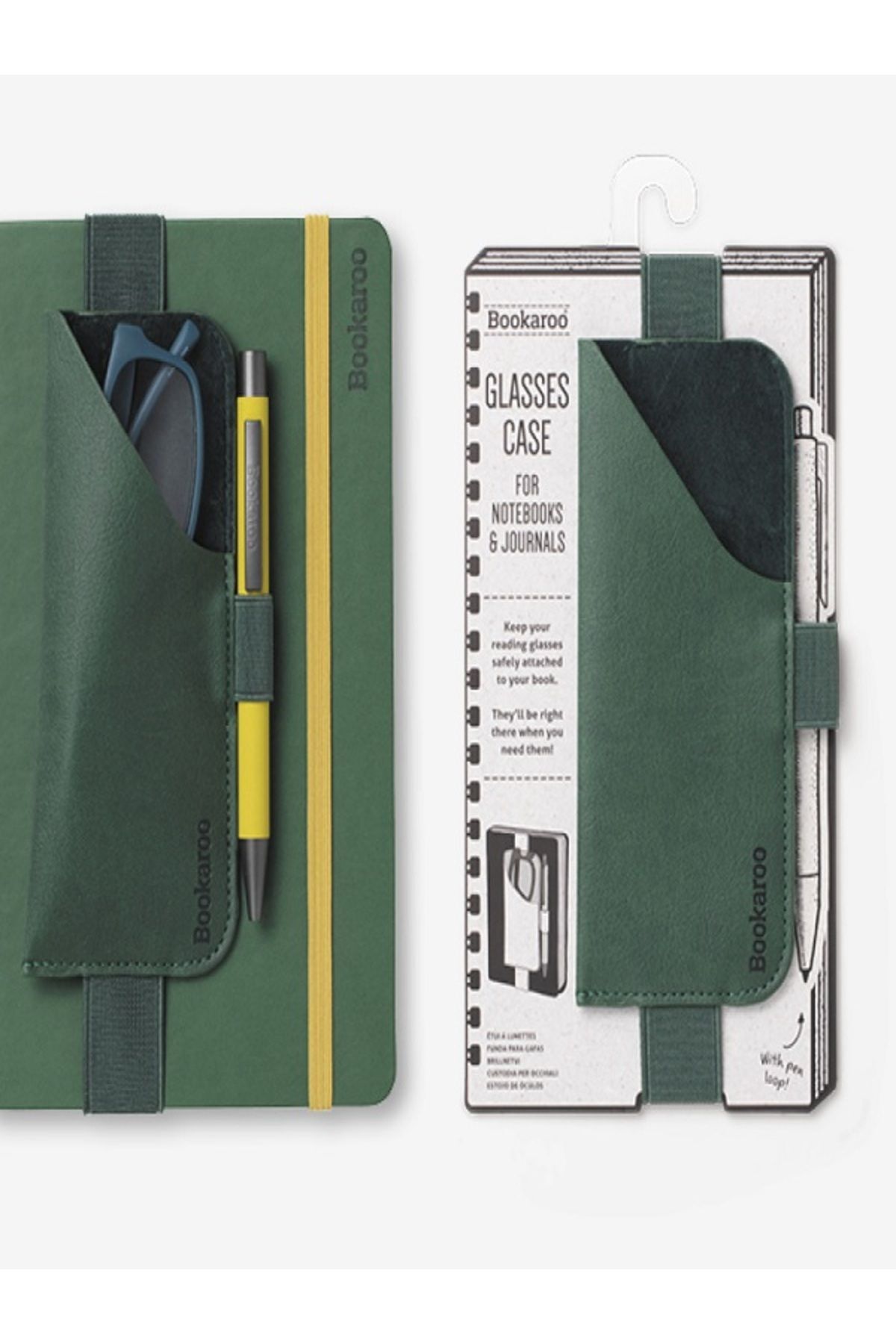 Bookaroo Glasses Case - Forest Green