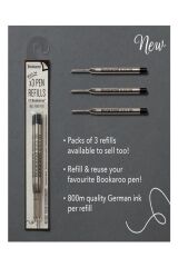 IF Bookaroo Yumuşak Dokulu Siyah Mürekkepli Tükenmez Kalem Gri