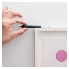 4-in-1 Pen Multı Tool – Mühendis Kalem – Su Terazili Çok Amaçlı Kalem Siyah