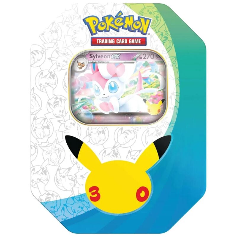 Pokemon 30th Celebration Sylveon ex Tin