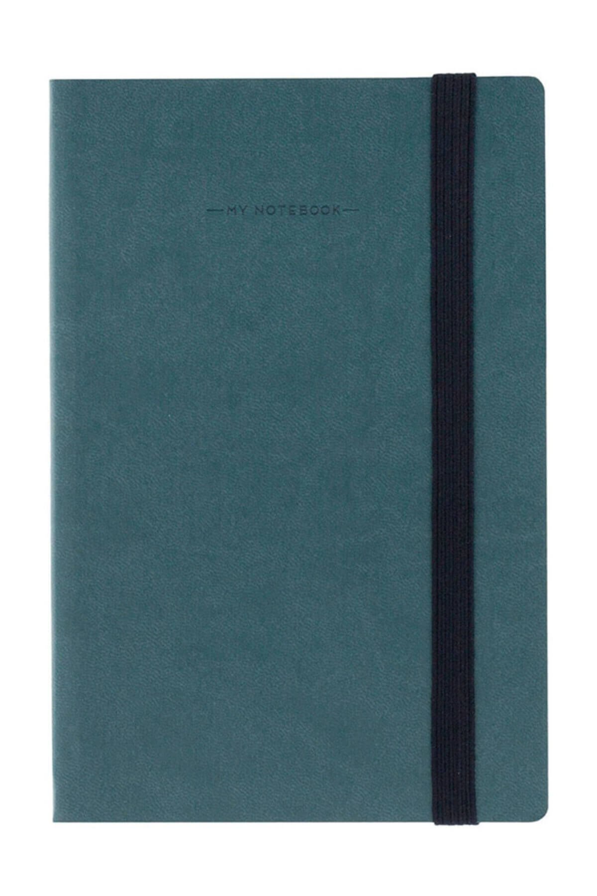 Defter Lg My Notebook Medium Kareli Petrol Mavi