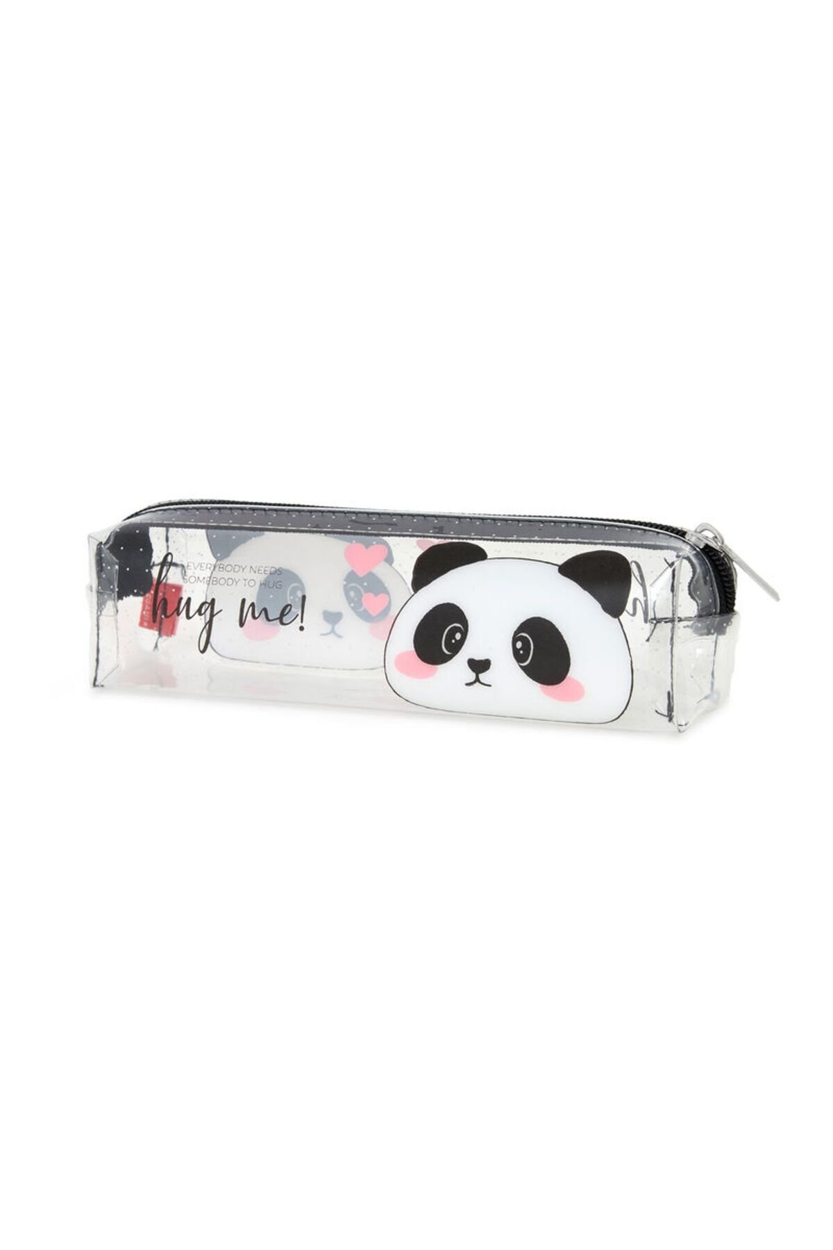 Şeffaf Kalem Kutusu Panda Hug Me