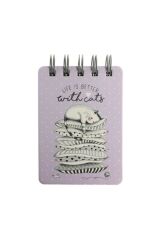 Defter kedi Mini Spiral Çizgili