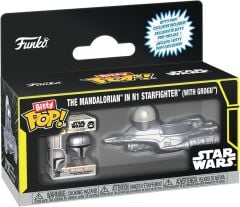 Funko Pop! Bitty Ride: Star Wars - The Mandalorian in N1 Starfighter (Grugu ile)