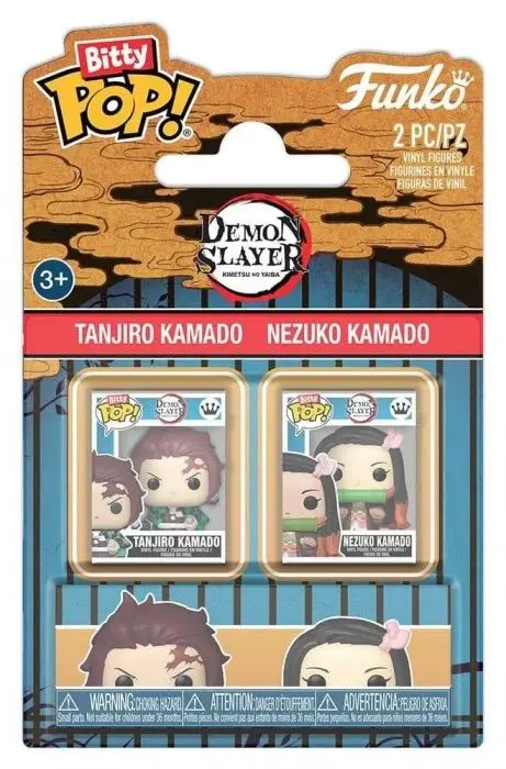 Funko Pop Bitty Demon Slayer Bittys 2-Pack Tanjiro & Nezuko 2 Cm