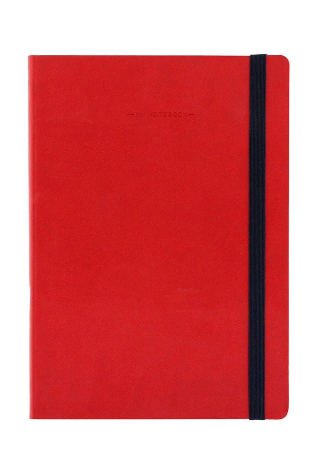 Defter My Notebook Large Çizgili Kirmizi
