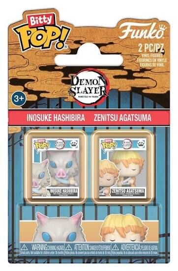 Funko Pop Bitty Demon Slayer Bittys 2-Pack Inosuke & Zenitsu 2 Cm