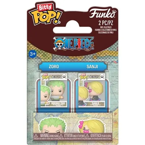 Funko Pop Bitty One Piece Bittys 2-Pack Zoro & Sanji 2 Cm