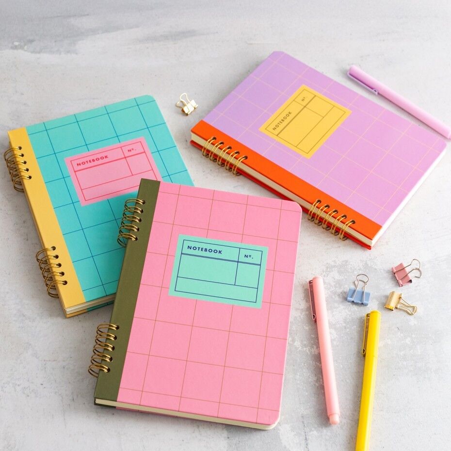 Kikkerland Inkerie Çizgili Telli A5 Defter