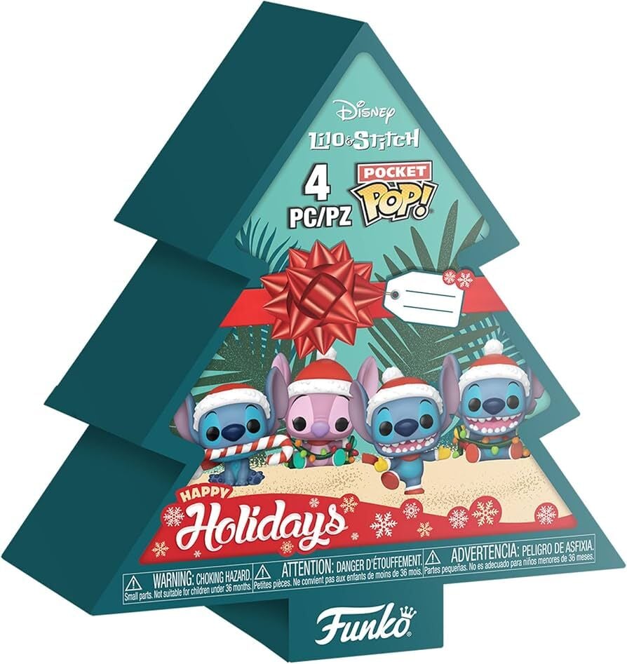 Funko Pop Pocket Lilo & Stitch 4-Pack Tree Holiday Box 4 Cm
