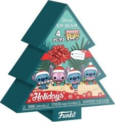 Funko Pop Pocket Lilo & Stitch 4-Pack Tree Holiday Box 4 Cm
