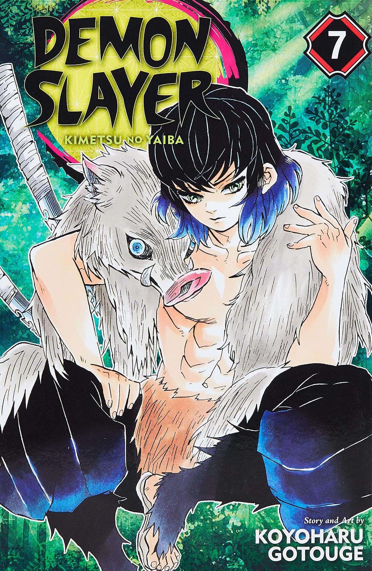 Demon Slayer 7: Kimetsu no Yaiba --  İblis Keser 7  İngilizce Çizgi Roman