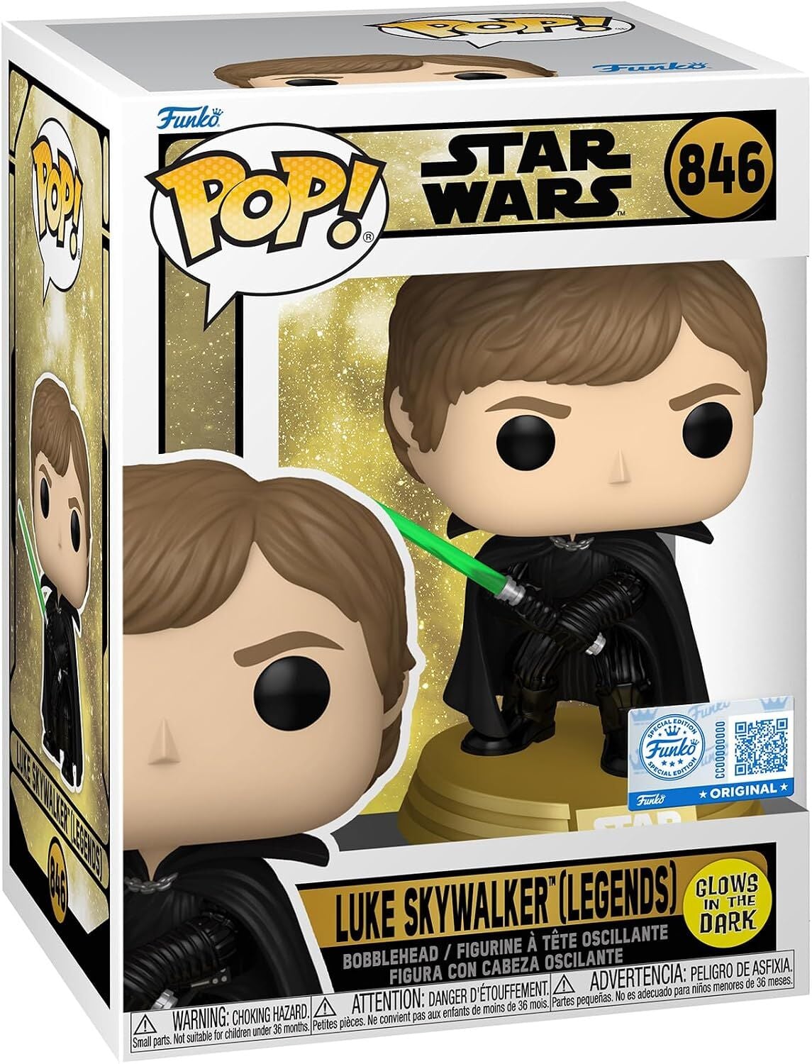 Funko Pop Star Wars Legends Luke (Glow) Special Edition