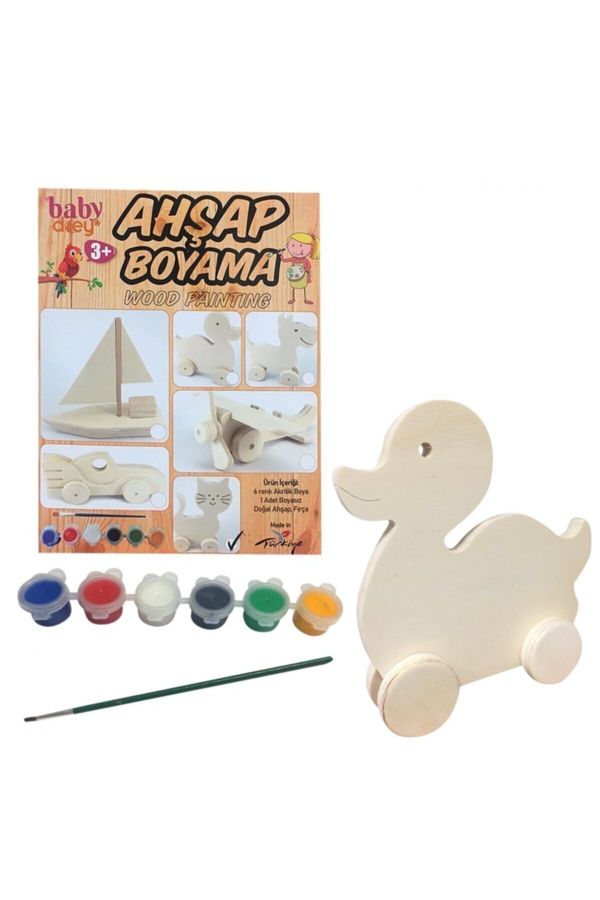 Ahşap Boyama Seti Ördek