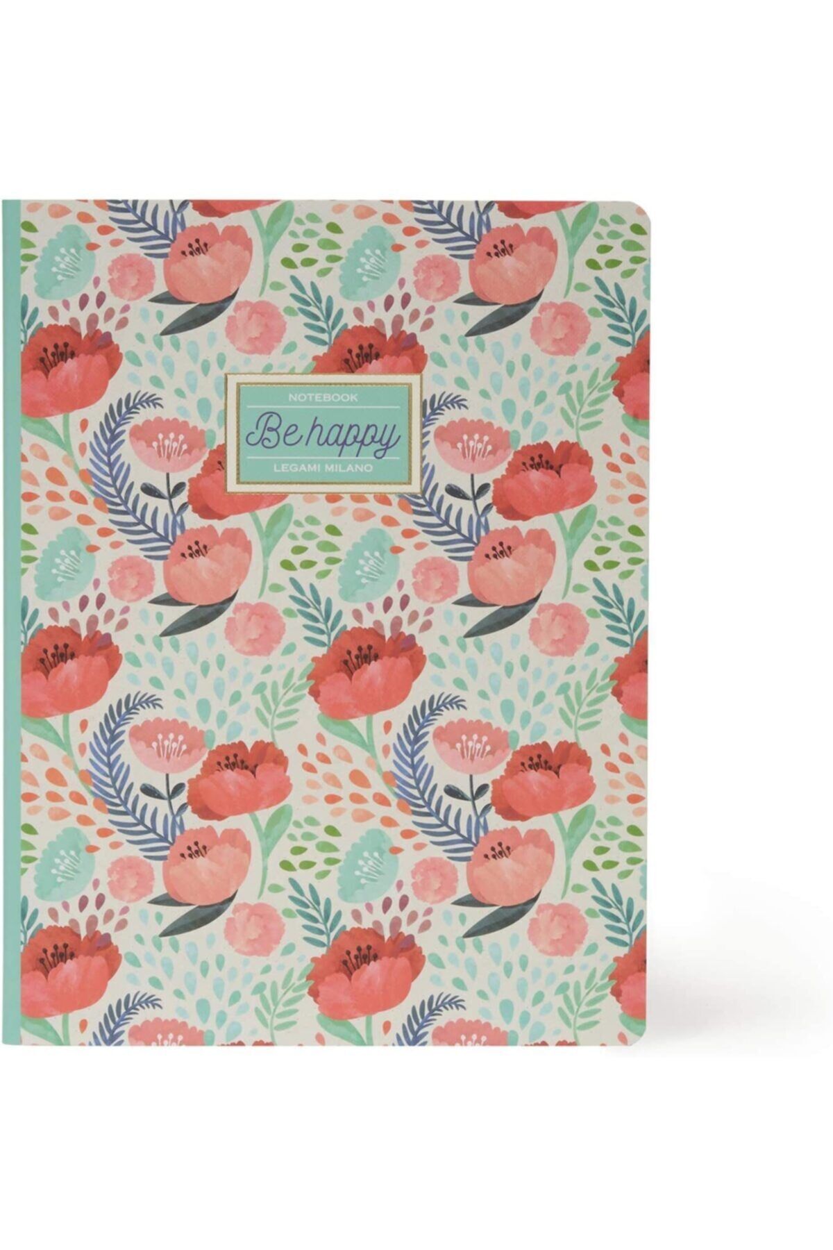 B5 Çiçek Desenli Defter Çizgili