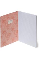 B5 Çiçek Desenli Defter Çizgili