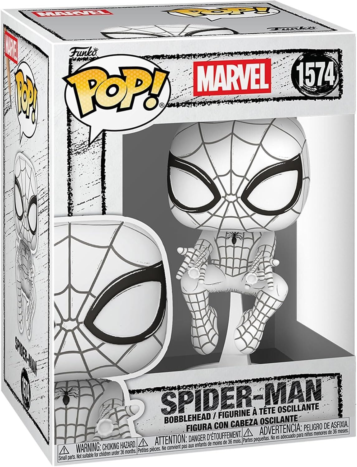 Funko Pop! Marvel: Marvel Sketched - Spider Man