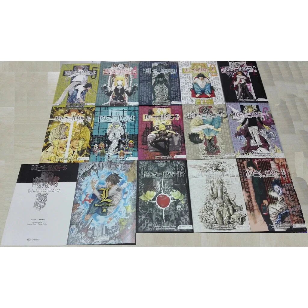 Death Note (Ölüm Defteri) 15 Kitap Manga Set
