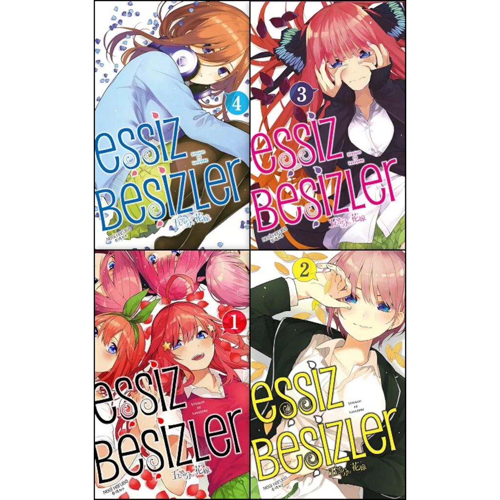 Eşsiz Beşizler (1-2-3-4) 4 Cilt Manga Set