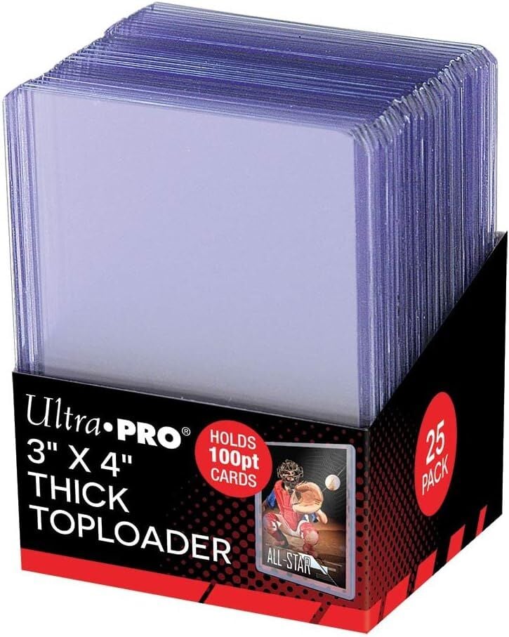 Ultra Pro 7,5cm X 10cm Thick Toploader 100pt Kalın 25'li
