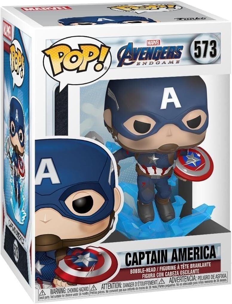Funko Pop Marvel Avengers Endgame Captain America With Broken Shield
