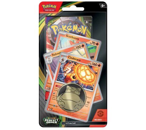Pokémon: Mega Evolution - Perfect Order Premium Checklane Blister: Cinderace / Meganium
