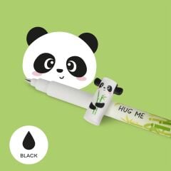 Silinebilir Siyah Renk Jel Kalem Panda Figürlü
