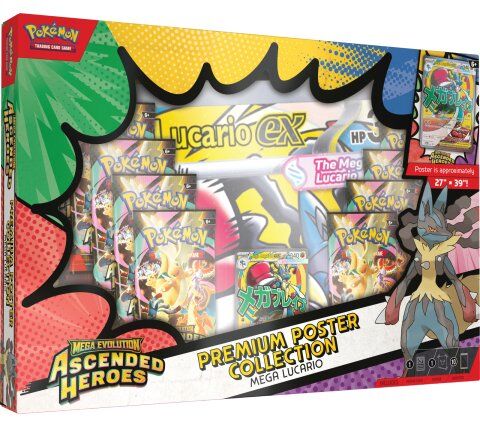 Pokémon: Mega Evolution - Ascended Heroes Premium Poster Collection: Mega Lucario / Mega Gardevoir